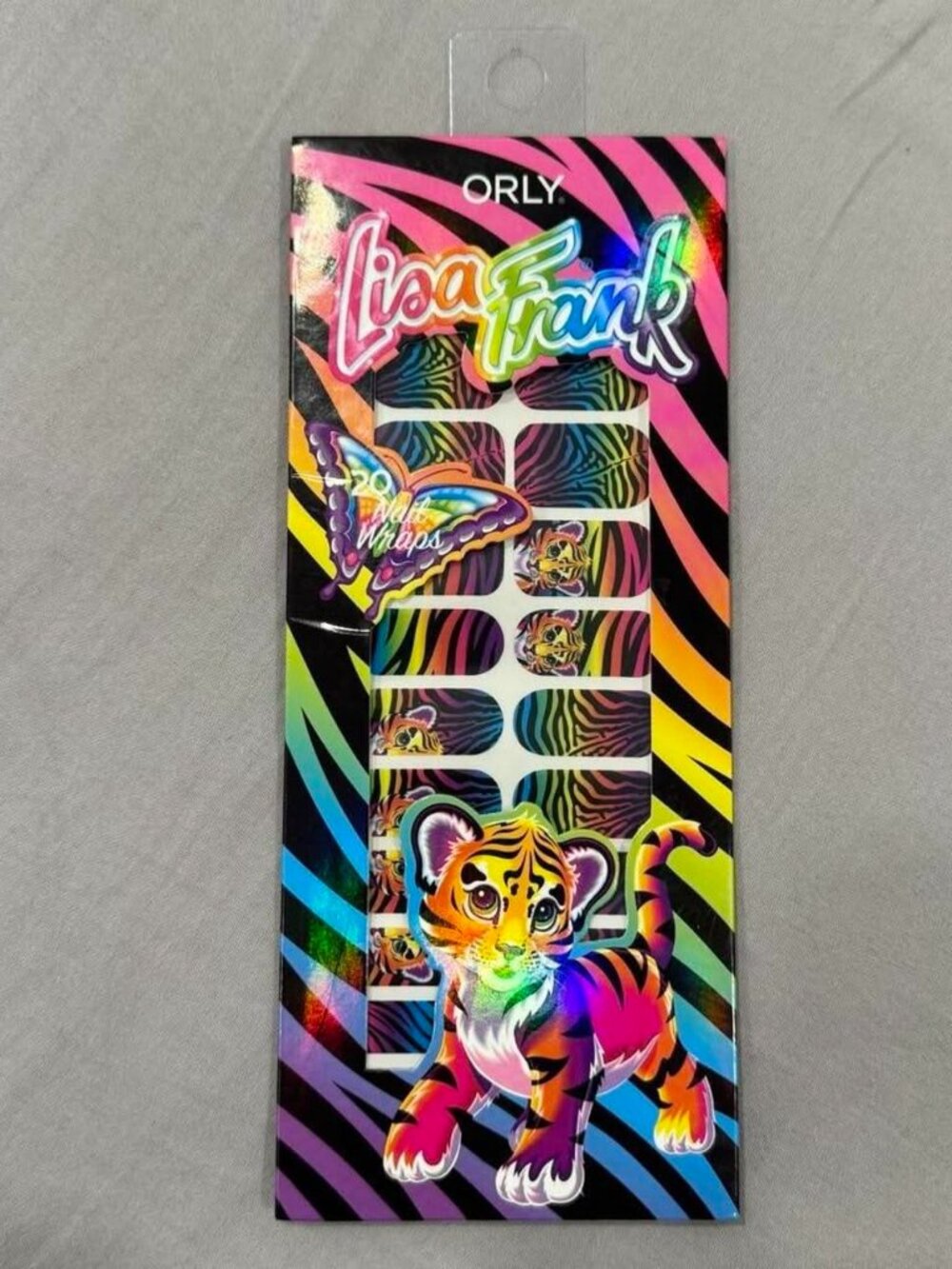 orly lisa frank nail wraps (20 pcs)